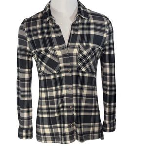 Robert Louis Plaid Button Down Flannel Shirt Size Small